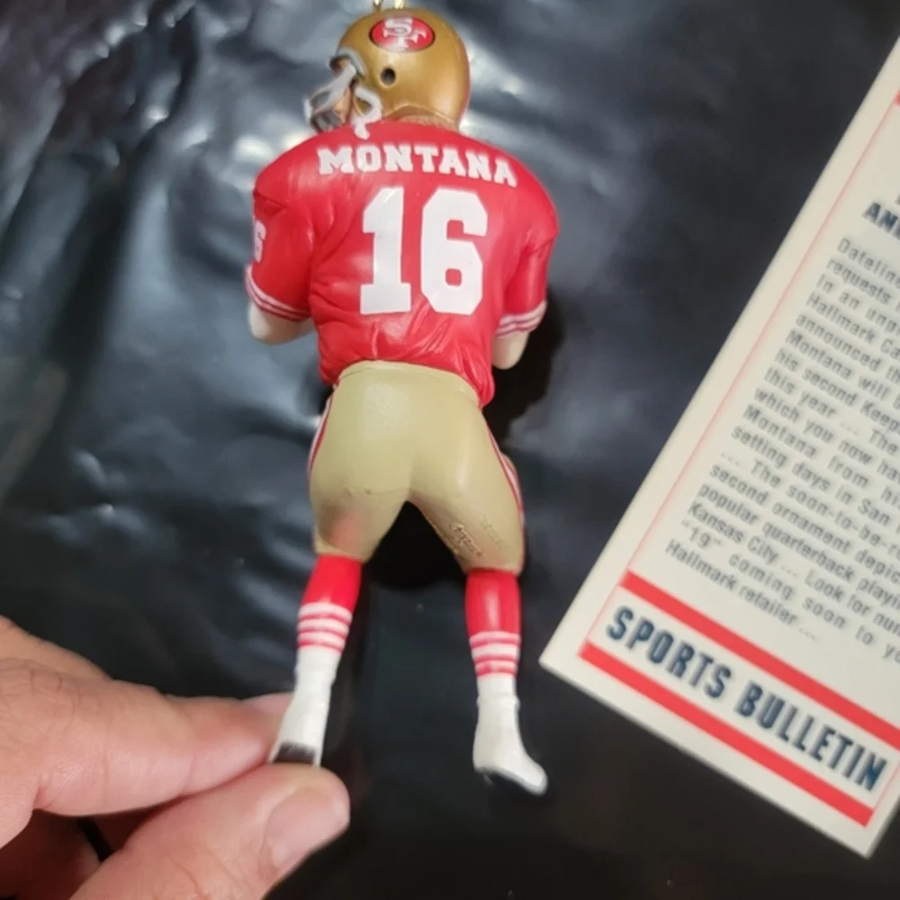 JOE MONTANA/Joe Namath Hallmark Figurine 1995 and 1997 Original‎ Boxes